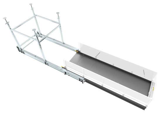 Galvanized Extendable Loading Deck , Cantilever Loading Platform 3200mm