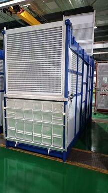 Good price Hot Galvanized 0-46m/Min Rack And Pinion Construction Hoist For Passenger color customized online