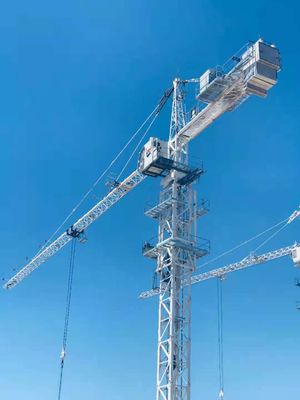 Good price Topkit Jib 50 Meters 6ton Construction Tower Crane With Telescoping Cage online