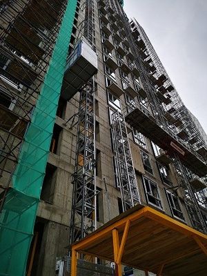 Good price Fully Automated Construction Hoist Elevator , 75kw Building Hoist Lift online