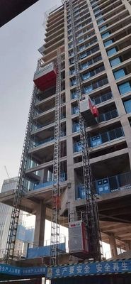 Good price Hot Galvanized SCE400G Construction Personnel Hoist Rack And Pinion Type rack and pinion construction hoist online