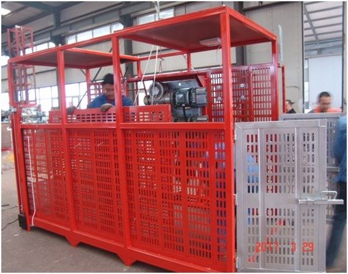 Good price Open Top Cage 2ton 22m/Min Construction Material Lifting Hoist In Building Site construction site hoist online