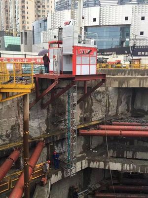 Good price Q345B Steel 1000kg Material Rack And Pinion Hoist Lift For Tunnel online