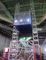 Twin Mast Goods 30m/Min Building Site Hoist Lift In Warehouse