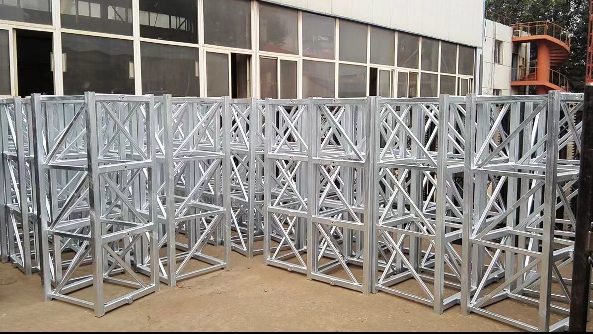 Mast Racking Passenager Hoist Parts 4.0mm Thickness Mast Tower With Rack For WICKHAM ...
