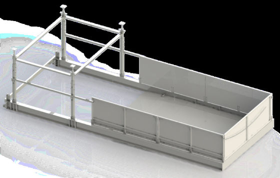 2.0m Fixed Type Platform Crane Loading Deck FMLP2000 Width 2000mm Full Load Certificate