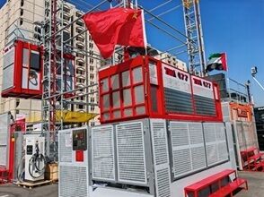 Good price SC160/160 Twin Mast Building Material Hoist , 30 Passenger Hoist Lift online