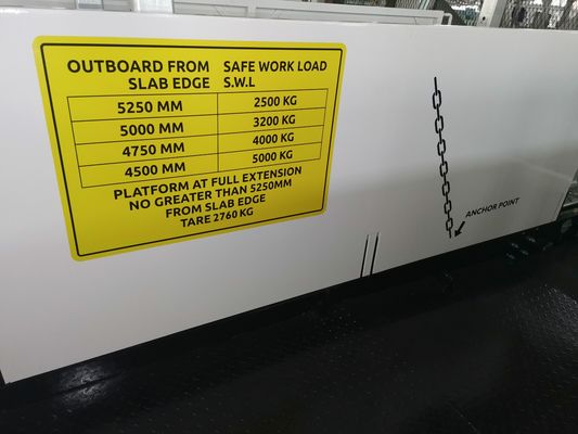 4200mm Width Construction Loading Platforms Retractable Superdeck MLP4200
