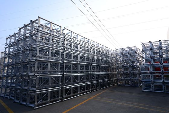 Good price Hot Dip Galvanized 650mm Mast Section With Rack For Construction Site online