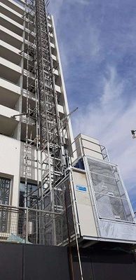 Bevel Gearbox Motor Construction Hoist Elevator , CE Buck Hoist Elevator