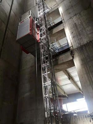 Construction 500m 96m/Min Passenger And Material Hoist Lift Bevel Heicial Gearbox  heavy duty height lifter
