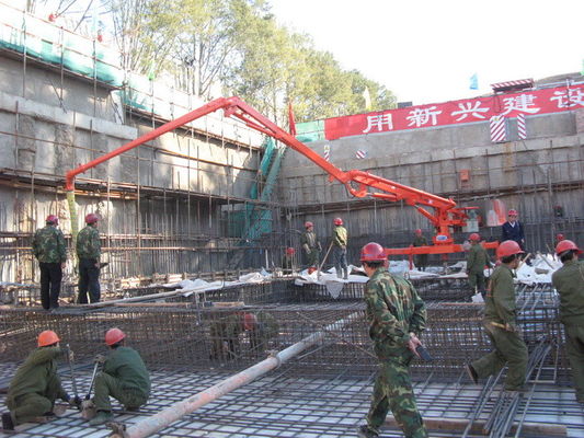 Good price R Shaped 18m Manual Placing Boom For Concrete Distribution online